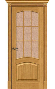Межкомнатная дверь Вуд Классик-33, со стеклом, цвет Natur Oak