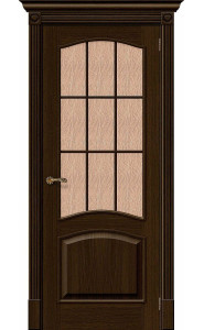 Межкомнатная дверь Вуд Классик-33, со стеклом, цвет Golden Oak